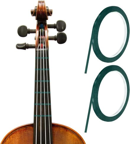 MECCANIXITY 216 ft 2 Rolls Violin Fingerboard Tapes 3mm Red Adhesive PET Cello Finger Guide Fingerboard Tape for Various Orchestra Instruments Fretboard Note Positions in Kuwait