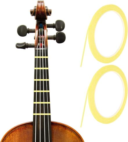 MECCANIXITY 216 ft 2 Rolls Violin Fingerboard Tapes 3mm Red Adhesive PET Cello Finger Guide Fingerboard Tape for Various Orchestra Instruments Fretboard Note Positions in Kuwait