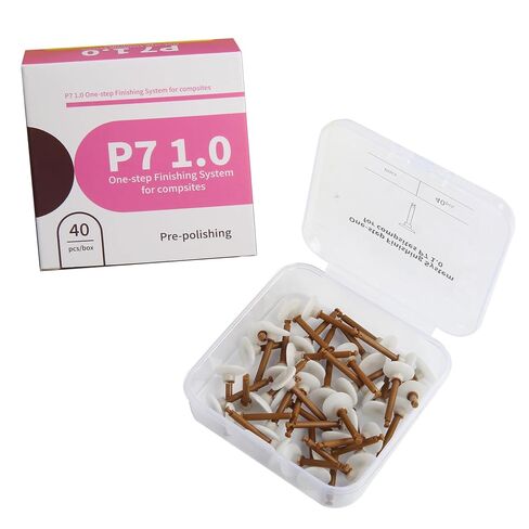 Dental Polishing Discs Disposable One-Step Finishing System Pre-polishing Tools Composite Polishing RA Shank for Sanding Finishing Grinding P7 1.0 (40pcs) in Kuwait