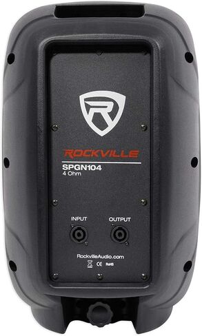 Rockville SPGN104 10 in 800W Peak / 200W RMS Passive DJ PA Speaker, 4 Ohm, Lightweight ABS Cabinet, High-Power Audio, Durable Design, for DJs and Live Events, 2-Piece in Kuwait