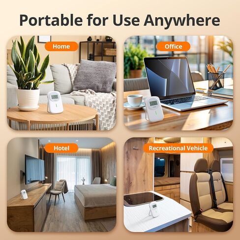 INKBIRD Air Quality Monitor Indoor Ndir 3 in 1 Meter | Detect Carbon Dioxide & Temperature & Humidity with Battery Powered | Sound System | for Home, Office, RV, Grow Tent (IAM-O2) in Kuwait