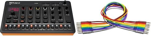 Roland AIRA Compact T-8 Beat Ultra-Portable Bass Machine Sounds | TR-REC Drum Sequencer | Six Rhythm Tracks & Hosa CMM-845 3.5 mm TS to 3.5 mm TS Unbalanced Patch Cables, 1.5 Feet in Kuwait