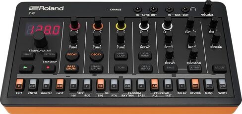 Roland AIRA Compact T-8 Beat Ultra-Portable Bass Machine Sounds | TR-REC Drum Sequencer | Six Rhythm Tracks & Hosa CMM-845 3.5 mm TS to 3.5 mm TS Unbalanced Patch Cables, 1.5 Feet in Kuwait