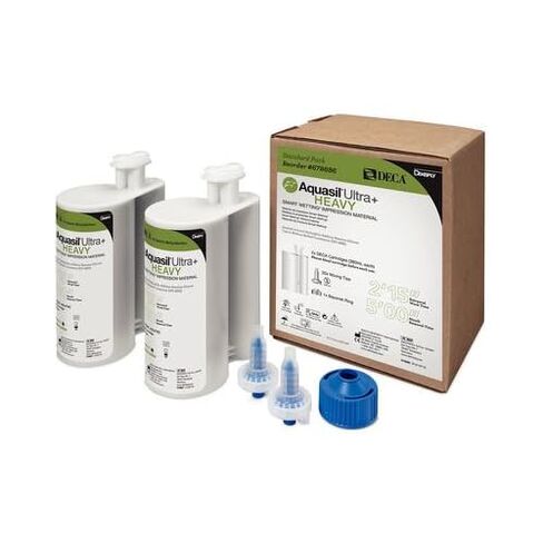 Dentsply 678686 Aquasil Ultra+ مادة انطباع ترطيب ذكية، خراطيش قياسية، ثقيلة، مجموعة عادية، أخضر فاتح، 380 مل in Kuwait