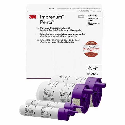 3M ESPE 31642 Impregum Penta جسم متوسط ​​مصنوع من مادة البولي إيثر وقاعدة ومحفز in Kuwait