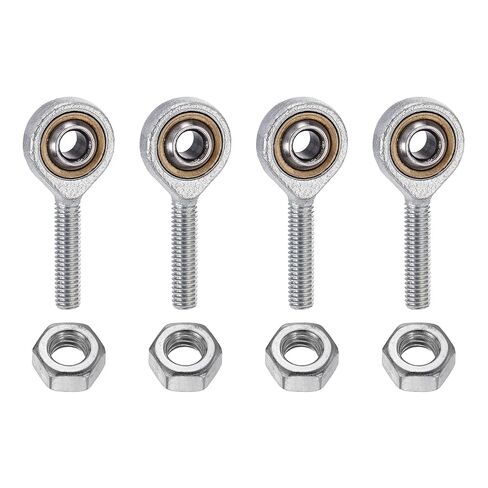 uxcell 4Pcs M8 Male Rod End Bearing, M8x1.25 Right Hand Thread, Chrome Steel Self Lubricating Rod End Joint with Jam Nut for Automotive, Machinery, CNC Equipment in Kuwait