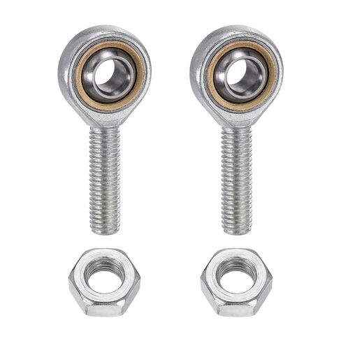 uxcell 4Pcs M8 Male Rod End Bearing, M8x1.25 Right Hand Thread, Chrome Steel Self Lubricating Rod End Joint with Jam Nut for Automotive, Machinery, CNC Equipment in Kuwait