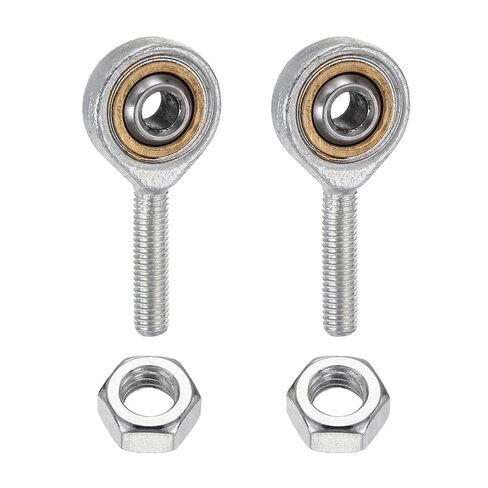 uxcell 4Pcs M8 Male Rod End Bearing, M8x1.25 Right Hand Thread, Chrome Steel Self Lubricating Rod End Joint with Jam Nut for Automotive, Machinery, CNC Equipment in Kuwait