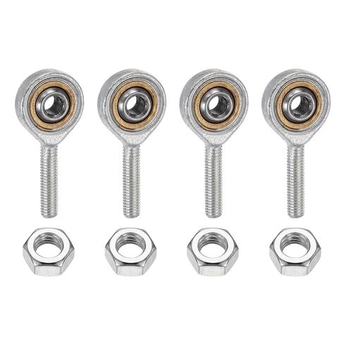 uxcell 4Pcs M8 Male Rod End Bearing, M8x1.25 Right Hand Thread, Chrome Steel Self Lubricating Rod End Joint with Jam Nut for Automotive, Machinery, CNC Equipment in Kuwait