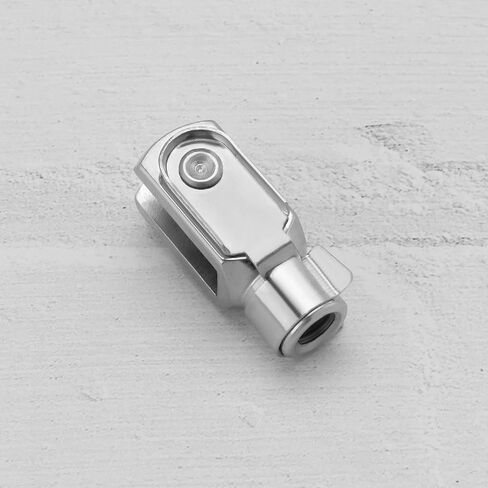 2 قطعة M6x1 خيط 32 مم طول قضيب أسطوانة الهواء Clevis نهاية Clevis شوكة نهاية نير مشترك مع دبوس زنبركي فولاذي مطلي بالزنك Y موصل للمعدات الأوتوماتيكية الإلكترونية in Kuwait