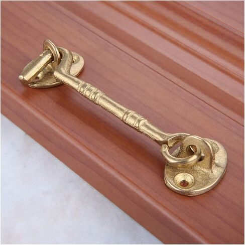 Slide Latch,Gate Bolt Lock, Sliding Door, 11cm Antique Bronze Wind Brace Cabin Hook for Window Cabinet Stay Catch Eye Hasp(Antique Bronze) in Kuwait
