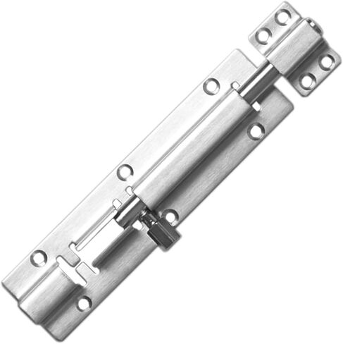 Door Lock,Gate Bolt Stainless,Slide,2 Pack Barrel, Thickened for, No-Drilling Installation, Brushed Finish with Screws in Kuwait