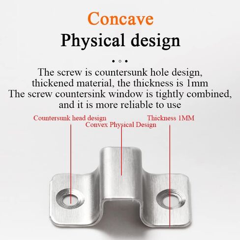 Door Lock,Gate Bolt Stainless,Slide,2 Pack Barrel, Thickened for, No-Drilling Installation, Brushed Finish with Screws in Kuwait