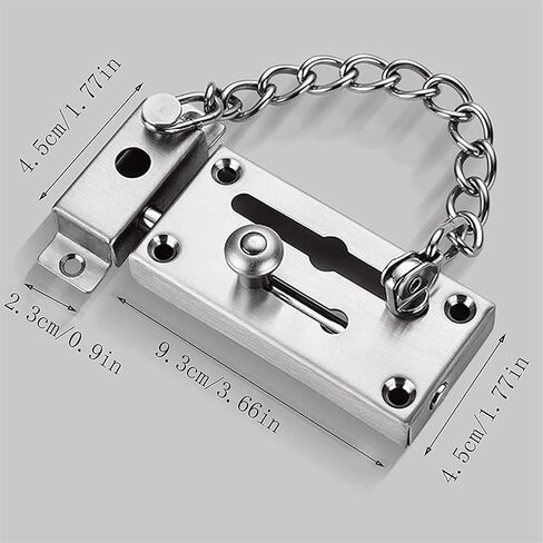Door Chain Lock, Safe Buckle,Latch Safety Limiter,Household Metal Bolt with Dual-Purpose Bold Anti-Theft in Kuwait