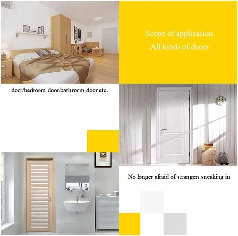 Door Lock,Gate Bolt Stainless,Slide,4 Pack Barrel Latch, Thickened Steel Sliding for, Brushed Finish ​with Screws in Kuwait