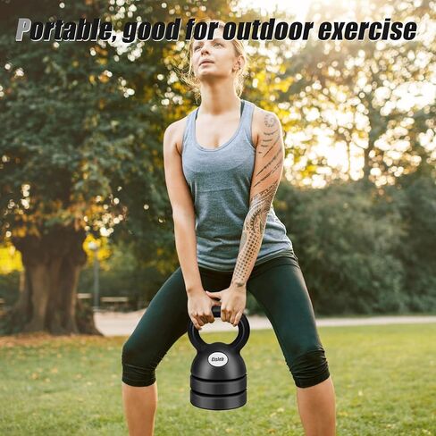 مجموعة وزن Kettlebell قابلة للتعديل: 3 في 1 Kettlebell (5 رطل 8 رطل 12 رطل) للجيم المنزلي وتمارين الجسم بالكامل وتدريبات القوة وفقدان الوزن | جيد للمبتدئين in Kuwait