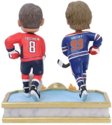 FOCO Wayne Gretzky & Alex Ovechkin قائد الأهداف على الإطلاق في NHL Dual Bobblehead in Kuwait
