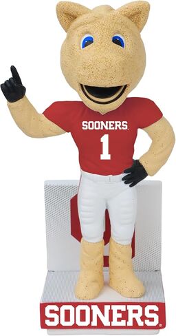 Boomer Oklahoma Sooners Mascot Red Jersey Bobblehead College in Kuwait