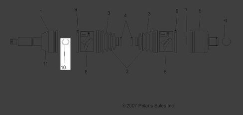 Polaris 7710576 RING-RETAINING SHAFT Ranger Sportsman 800 500 700 200 in Kuwait