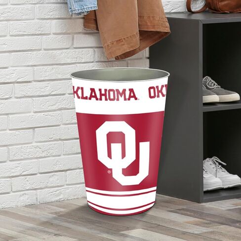 FANMATS 34786 University of Oklahoma Wastebasket | White | 15"x10" | OU Primary Logo in Kuwait