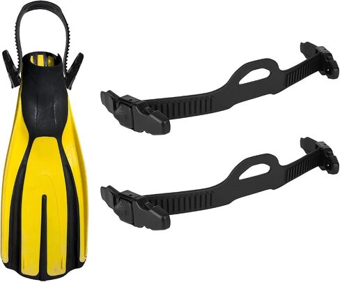 2pcs Diving Fin Replacement Straps, Adjustable Fins Strap Replacements with Quick Release Buckles Suitable for Diving and Snorkeling in Kuwait