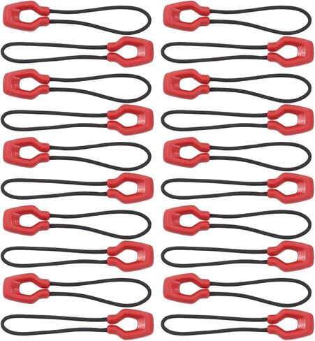 20-Pack Luminous Zipper Pull Replacement Rope, Glow-in-the-Dark for tpu Zipper Tabs for Backpacks Camping Tent Luggage Suitcase, Easy Install Night Hiking Gear (White)(Luminous) in Kuwait