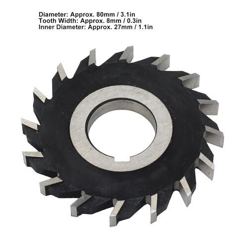 16 Teeth Milling Cutter High Speed Steel Face Mill Disc for Plane Processing 80mm Diameter in Kuwait