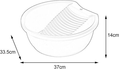 Washboard, Washboard Basin Hand Washing, Washtub Lightweight Convenient Laundry Tub Clothes in Kuwait