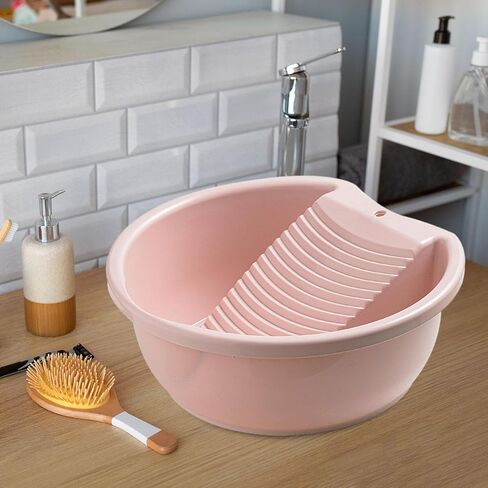 Washboard, Washboard Basin Hand Washing, Washtub Lightweight Convenient Laundry Tub Clothes in Kuwait