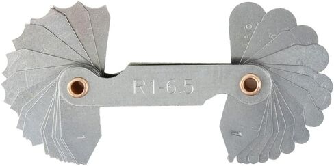 Radius Gauge R1-80mm Stainless Steel Fillet Template Measuring Tool for Metalworking Inspection and Manufacturing Quality Control(1-6.5) in Kuwait
