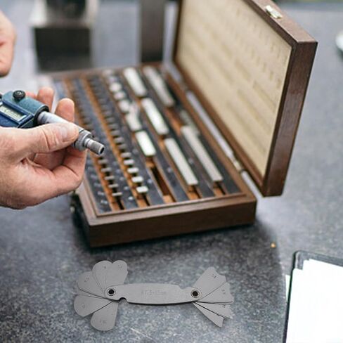 Radius Gauge R7.5-25mm Carbon Steel Fillet Template Measuring Tool for Metalworking Inspection and Thread Pitch Analysis(R7.5-15) in Kuwait