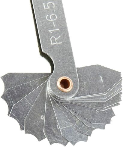 Radius Gauge R1-80mm Stainless Steel Fillet Template Measuring Tool for Metalworking Inspection and Manufacturing Quality Control(1-6.5) in Kuwait