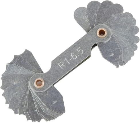 Radius Gauge R1-80mm Stainless Steel Fillet Template Measuring Tool for Metalworking Inspection and Manufacturing Quality Control(1-6.5) in Kuwait