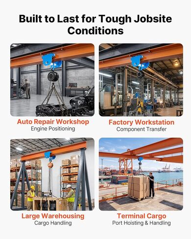 VEVOR Manual Trolley, 1100 lbs/0.5 Ton Capacity, Push Beam Trolley with Dual Wheels, Adjustable for I-Beam Flange Width 2.1" to 5.5", Heavy Duty Carbon Steel Garage Hoist for Straight & Curved I Beam in Kuwait