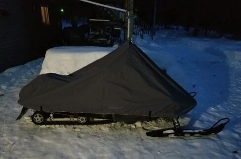 غطاء عربة الثلج للتخزين 200 دينيير متوافق مع موديل 2019-2020 Polaris 850 PRO-RMK 155 Snowmachine Sled. كل الأسود. in Kuwait