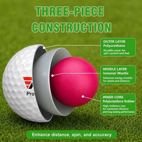 PGM Golf Club Two Way Chipper 36° for Right Left Handed and 24 Pack 3-Piece Golf Balls Black in Kuwait