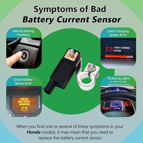 Battery Current Sensor 38920-TBA-A02 Battery Voltage Temperature Sensor Compatible with 2016-2021 Honda Civic, 2017-2022 Honda CR-V, Replaces OE# 38920-TBA-A01 in Kuwait