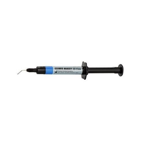 Kuraray America Inc 3302EU Clearfil Majesty ES Flow Syringe A2 2.7g – High Polish, Submicron Filler, Anti-Drip Formula in Kuwait