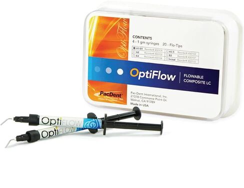 Pac-Dent 450105 OptiFlow Flowable Composite Syringes A1 & B1 1gm in Kuwait