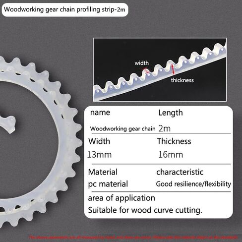 Router Table Plate For 2M Profiling Strip Flexible Curve Template Adjustable & Fixed Complex Shape Contour Tool Templates Guide Sturdy Material（Size:2m,Color:White) in Kuwait