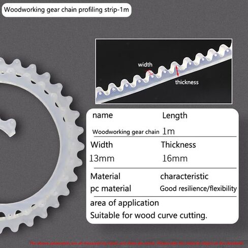 Router Table Plate For 1M Profiling Strip Flexible Curve Template Adjustable & Fixed Complex Shape Contour Tool Templates Guide Sturdy Material（Size:1M,Color:White) in Kuwait