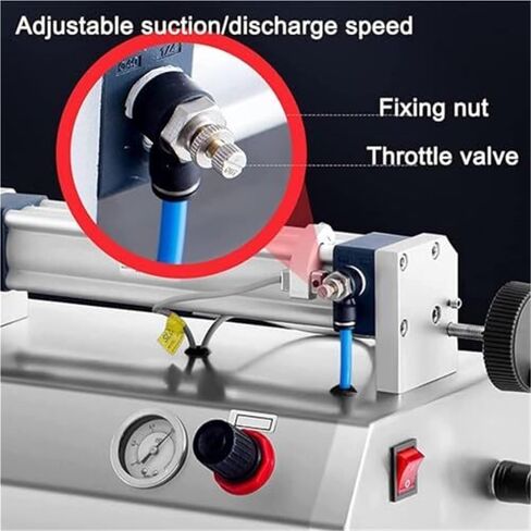 Pneumatic Liquid Filling Machine, Dual-Use Paste Filler with 30L Hopper, Ideal for Small Bottles in Perfume, Drink, and Water Industries(1000ml) in Kuwait