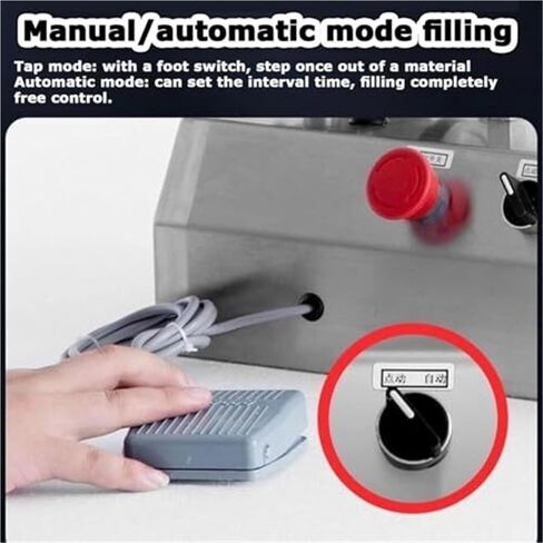 Pneumatic Liquid Filling Machine, Dual-Use Paste Filler with 30L Hopper, Ideal for Small Bottles in Perfume, Drink, and Water Industries(1000ml) in Kuwait