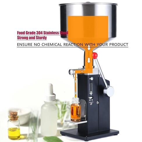 Manual Paste Filling Machine, Adjustable 5-110Ml Bottle Filling Machine, Stainless Steel Liquid Filling Machine with Scale and Removable Stand in Kuwait