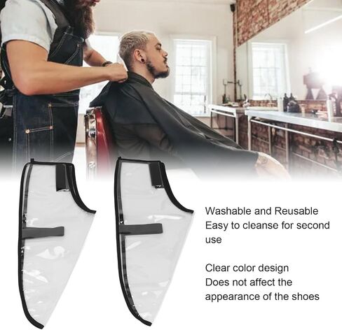 1 Pair Salon Hairdressing Shoe Covers Prevent Slipping Reusable Hair Cutting Shoes Covers for Hair Stylists Barber Shop in Kuwait