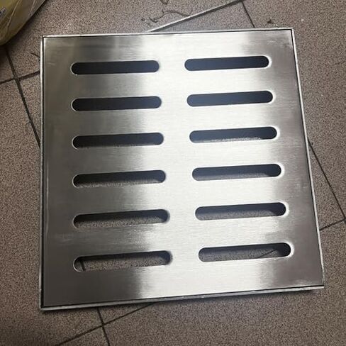 Heavy-Duty Metal Grate Drainage Channel Cover - Versatile Indoor/Outdoor Floor Drain with Frame for Garage, Garden, Walkway, Patio & Deck - Waterproof & Durable Solution in Kuwait
