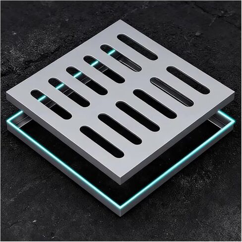 Heavy Duty Stainless Steel Drain Cover Grate - Rust-Proof Outdoor Drainage Grilles (4x4 to 20x20 Inches) - Ideal for Patios, Gardens & Removable Yard Use (30x30x3cm/11.8x11.8x1.2) in Kuwait