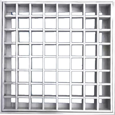 Weather-Resistant Stainless Steel Drain Grate - Rustproof Metal Sewer Cover for Outdoor Pools, Patios & Commercial Use - Durable Square Floor Drain Channel in Kuwait