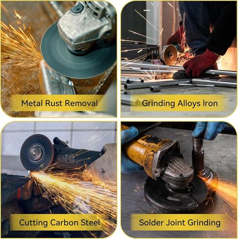 7-Piece Angle Grinder Disc Set, 5" x 3/64" x 7/8" Cut Off Wheels and Flap Discs for Metal & Stainless Steel Cutting and Grinding (No Angle Grinder) in Kuwait