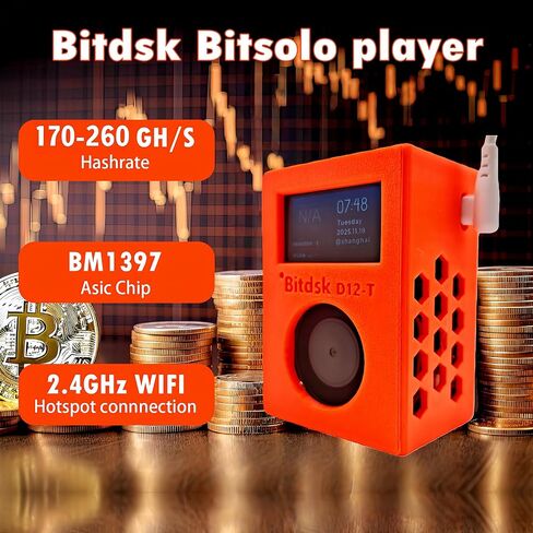 جهاز تعدين Bitdsk D12-T 260GH/S BM1397 Bitcoins ASIC BTC جهاز تعدين اليانصيب المنفرد مع طاقة PD من النوع C in Kuwait